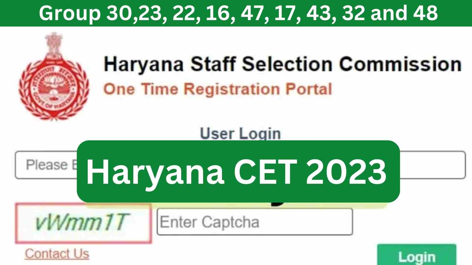 Haryana CET 2023