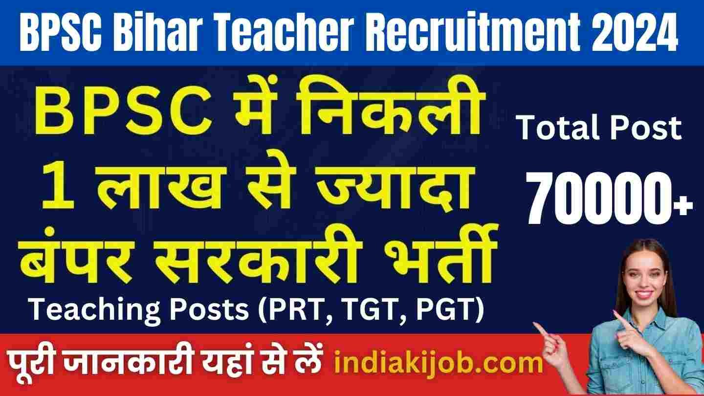 BPSC Bihar Teacher Recruitment 2024